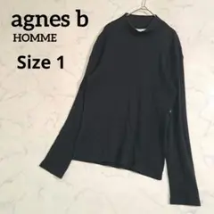 agnes b HOMME アニエスベー ハイネック 長袖 ブラック M相当