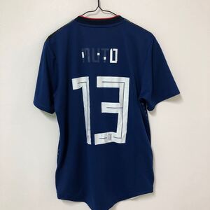 EI451 adidas アディダス 半袖Tシャツ　ユニフォームレプリカ　日本代表　サッカー　サイズM　＃13 武藤　ネームはがれあり