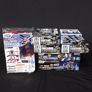 1円 バンダイ 1/100 RX-78F00 ガンダム 他 1/144 RX-77-2 ガンキャノンHG 等 プラモデル まとめ セット BANDAI