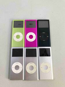 S5180○Apple アップル 6台まとめ iPod nano アイポッドナノ A1199 2GB 4GB 8GB デジタルメディアプレーヤー 同梱不可 【ジャンク】240508