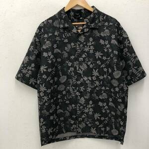 ⑳ THE NORTH FACE ノースフェイス 半袖シャツ アロハシャツ ALOHA VENT SHIRT ヴィンテージサマーグレー XL ポリエステル 総柄 ボタニカル