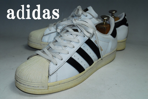 ATX596/最終価格！他のサイトでも出品中！早い者勝ち！アディダス/adidas/スーパースター/ホワイト/白/良品/25㎝/US7/ロー/圧巻の存在感！