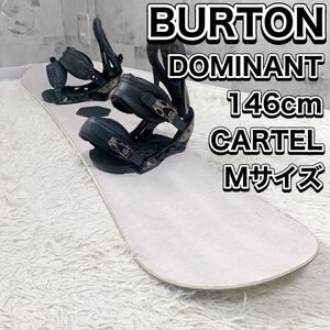 BURTON DOMINANT 146 CARTEL M スノーボードセット バートン ドミナント カーテル