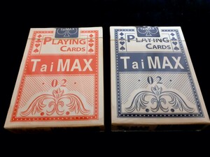 【送料込み♪】★TaiMax タイマックス★　珍しいデック 紙製 トランプ プレイングカード♪ ポーカーサイズ 手品 マジック