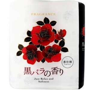 トイレットペーパー 四国特紙 黒バラの香り ダブル30ｍ 4ロールＸ12パック