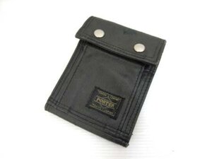 ポーター PORTER スモーキー SMOKY ウォレット 二つ折り財布 ブラック 592-06333 吉田カバン 経年使用保管 ジャンク品 ■