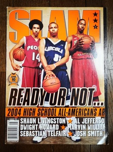 RC 2004 August SLAM MAGAZINE #80 DWIGHT HOWARD, SHAUN LIVINGSTON / スラム 雑誌 Jordan, Nike, Adidas NBA Basketball