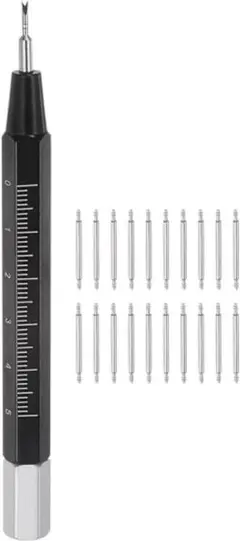 uxcell 腕時計 バンドピン ピン除去 ばね棒ツール ステンレス