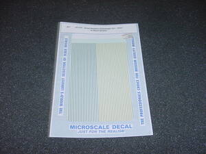 HO Microscale Decal 87-164 Great Northern Passenger car Gold & Silver stripes