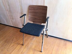 未使用★Cassina/カッシーナ ヴィレッグス スタッキングチェア ixc. /イクスシー カンファレンスチェア オフィス ウォールナット