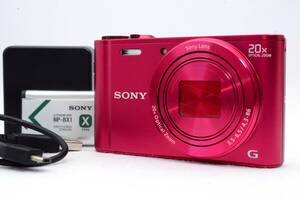 美品 Sony ソニー Cyber-Shot サイバーショット DSC-WX300 コンパクトデジタルカメラ レッド ボディ