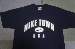  黒タ送込み ナイキ ヴィンテージ NIKE ＴＯＷＮ ネイビー ９０年代 激レア