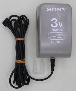 送料無料 SONY ソニー 純正 WA-2001等用 ACアダプター AC-E30L センタープラス 3V 3.0V 700mA 0.7A EIAJ1 2.35mm 0.7mm 即決！