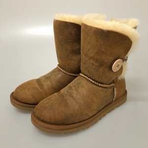 □□ UGG アグ ベイリーボタン ムートンブーツ 23cm 5838 ブラウン やや傷や汚れあり