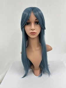 Wigs2you C-005 青色 コスプレウィッグ アニメ アイドル風 耐熱コスプレウィッグ★シンプルなロングスタイル