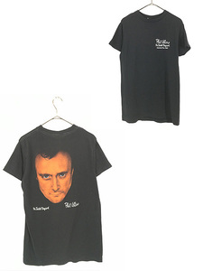 古着 80s Phil Collins 「No Jacket Required」 ツアー フォト ポップ ロック シンガー Tシャツ M位