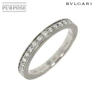 ブルガリ BVLGARI デディカータ ア ヴェネチア #48 リング ハーフ ダイヤ Pt プラチナ 指輪 Diamond Ring 90249268