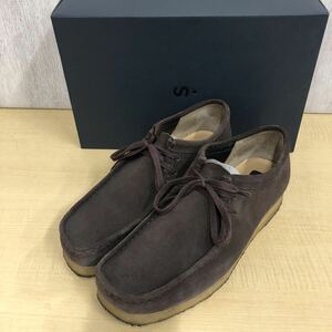 箱付き★【Clarks】クラークス★ワラビーシューズ WALLABEE ブーツ 靴 スウェード サイズUK7.5 26103925 ブラウン 03