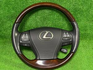 平成28年 LS600h LS460 後期 ハンドル ステアリング コンビハンドル 純正 UVF45 USF40 レクサス LEXUS LS600hL 送料無料 