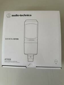 オーディオテクニカ　audio-technica コンデンサーマイク　AT-2020 GUN METAL 音響機材　箱説明書付　保管品【7152】