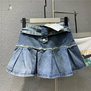 ☆新品 スカートladiesレディース ◇ sexy 綺麗めシルエット 【魅惑Style】◇ デニム ブルー