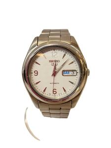 SEIKO◆自動巻腕時計/アナログ/-/WHT/SLV/ーー