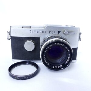 OLYMPUS-PEN F オリンパスペン PEN-FT + Auto-S 40mm f1.4 フィルムカメラ 空シャッターOK 現状品 USED /2412C