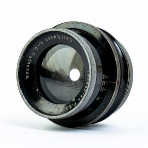 Emil Busch A.-G. エミールブッシュ カメラレンズ Tennoplan F6.8 195mm バレルレンズ バーレルレンズ 現状品 #37242