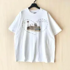 90s USA製古着　ヴィンテージ　イラストTシャツ　フルーツバスケット　ハート