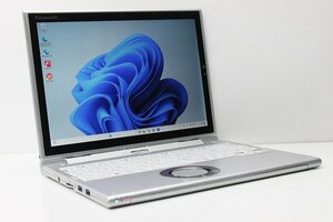 1円スタート ノートパソコン 2in1PC Windows11 WPS office搭載 Panasonic レッツノート CF-XZ6 SSD256GB メモリ8GB 第7世代 Core i5