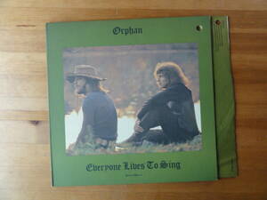 orphan / everyone lives to sing ●UK盤●