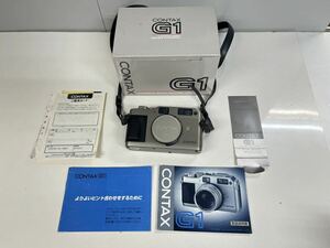 動作確認済 CONTAX コンタックス G1 フィルムカメラ 箱付 説明書 取説 