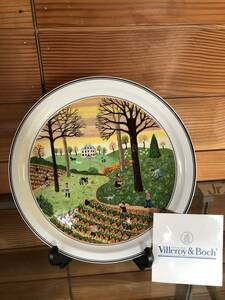 未使用★Villeroy&Boch ビレロイ＆ボッホ★Design Naif 絵皿③ 秋