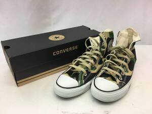 ●USED● CONVERSE 1B457 迷彩柄 27㎝ ハイカットスニーカー コンバース