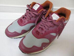 80495Y 28.5cm ナイキNIKE PATTA エアマックスAIR MAX1 PATTA DO9549-001 マルーン×ホワイト メンズスニーカー 靴 08/09/21