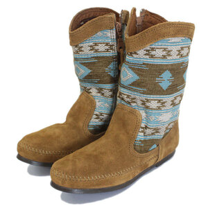 MINNETONKA(ミネトンカ) Baja Boot(バジャブーツ) #1578 TURQUOISE レディース MT402 5-約22cm