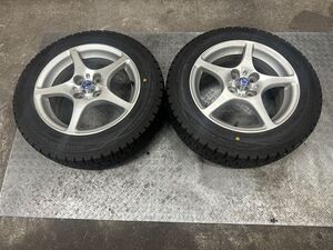 MR-S 純正 15インチ 6J +45 PCD100 2本 スタッドレス175/65R15 ダンロップ