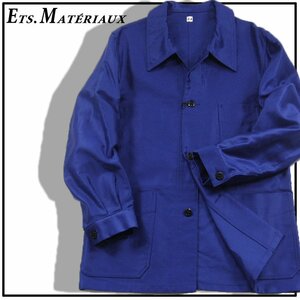 新品【EDIFICE 新宿店 WEB 限定商品】ETS.MATERIAUX / マテリオ フレンチ ワーク カバーオール ジャケット 1 日本製 S ★350714