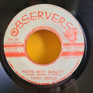 THIRD WORLD / ROOTS WITH QUALITY [ OBSERVERS ] JA Orig盤 7inch