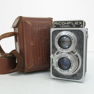 RICOHFLEX MODEL VII 二眼レフ カメラ リコーフレックス 動作未確認 レトロ アンティーク ブラック 80サイズ発送 p-3072191-58-mrrz