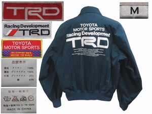 ¥1000-!★Mサイズ【TRD/トヨタ/TOYOTA MOTOR SPORTS】当時物/バックロゴ/ビンテージ/ナイロン ジャケット/ブルゾン/ワッペン/ジャンパー★