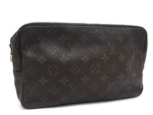 1円 LOUIS VUITTON ルイヴィトン M47522 モノグラム トゥルース トワレット28 クラッチバッグ セカンドバッグ ブラウン系 FL3239