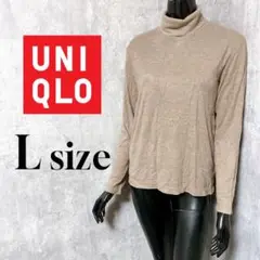 [UNIQLO] ユニクロ 長袖 カットソー ハイネック ヒートテック