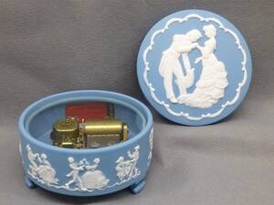 陶器 オルゴール Franklin Porcelain フランクリンポーセリン THE H.M.S. PINAFORE CENTENNIAL MUSIC BOX 音出し確認済み