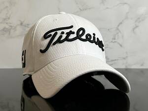 【未使用品】58F 訳あり★Titleist タイトリスト ゴルフ キャップ 帽子上品で高級感のあるホワイトにシリーズロゴとFJロゴ♪《M/Lサイズ》