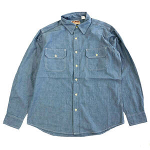 CAMCO　カムコ　シャンブレーシャツ　長袖　ブルー　Lサイズ　 CHAMBRAY WORK L/S Shirts BLUE