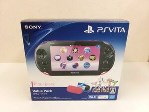 #s48【梱80】SONY PSVITA ピンク/ブラック 本体 PCH-2000 バリューパック