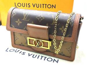 【外箱付き】LOUIS VUITTON ポルトフォイユ ドーフィーヌ チェーン ショルダーバッグ M68746 レディース ルイヴィトン 正規店購入【80】