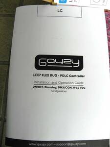 未使用　★　Gauzy 　LCG　 flex Duo PDLC コントローラモデル 　　：　GAU4-LC-F-O-1