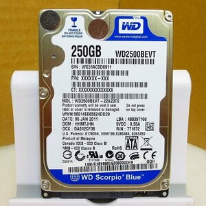 HD4590★WesternDigital★2.5インチHDD★250GB★WD2500BEVT★即決！